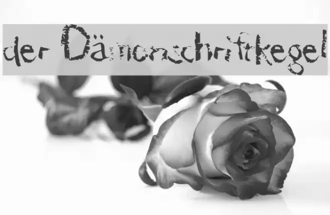 der Dämonschriftkegel Font examples