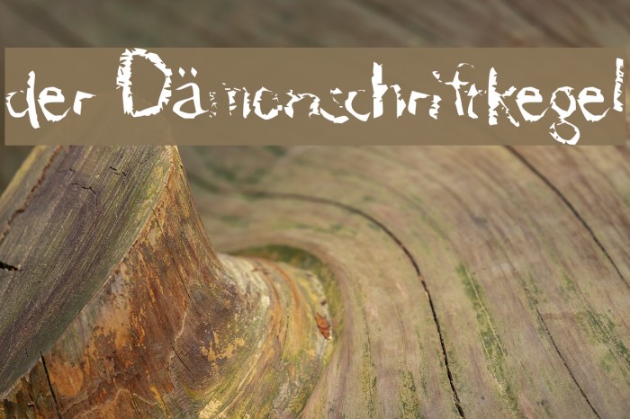 der Dämonschriftkegel Font examples