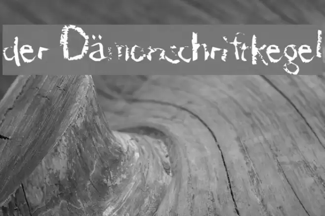 der Dämonschriftkegel Font examples