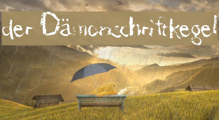 der Dämonschriftkegel Font examples