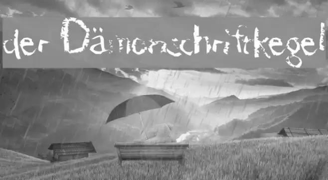 der Dämonschriftkegel Font examples