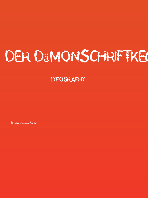 der Dämonschriftkegel Poster