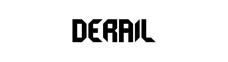 derail  Free Fonts Download