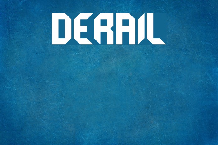 derail Font examples