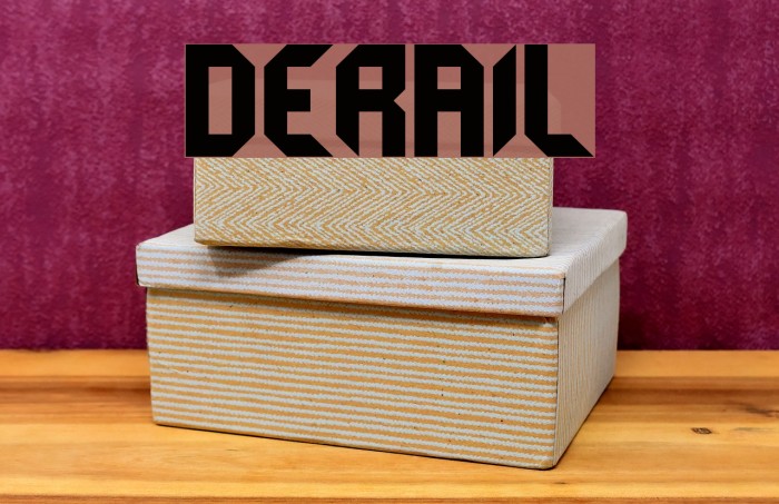derail Font examples