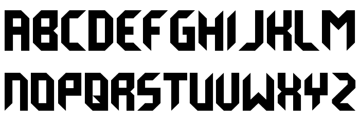derail Font LOWERCASE