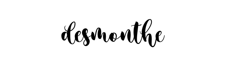 desmonthe  font caratteri gratis