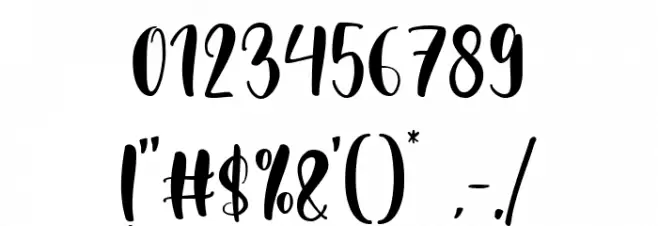 desmonthe Font OTHER CHARS