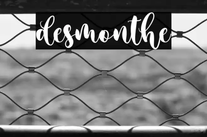 desmonthe Font examples
