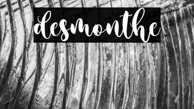desmonthe Font examples
