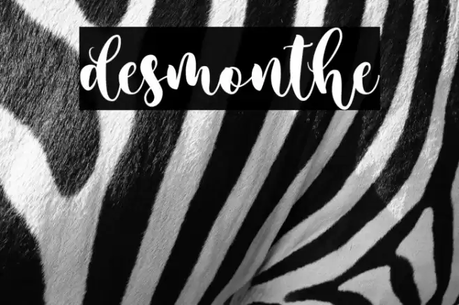 desmonthe Font examples