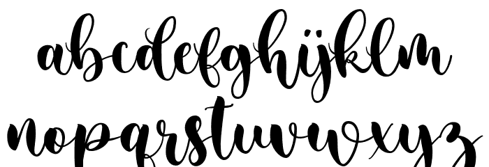 desmonthe Font LOWERCASE