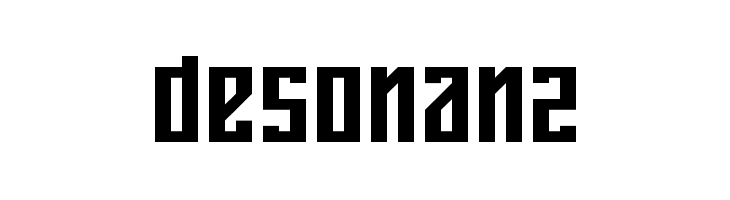 desonanz  免费字体下载