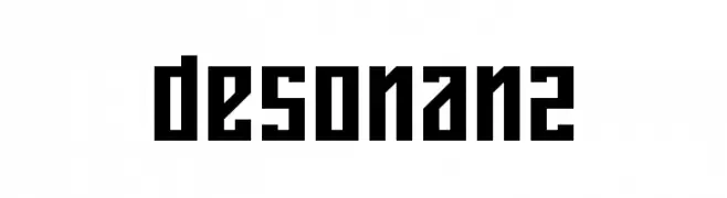 desonanz  Frei Schriftart Herunterladen
