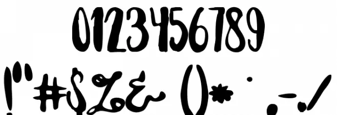 destain Font OTHER CHARS