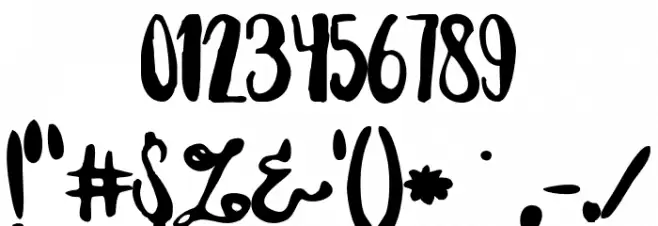 destain Font OTHER CHARS