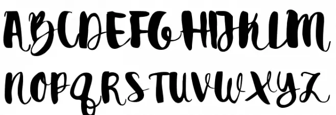 destain Schriftart Groß
