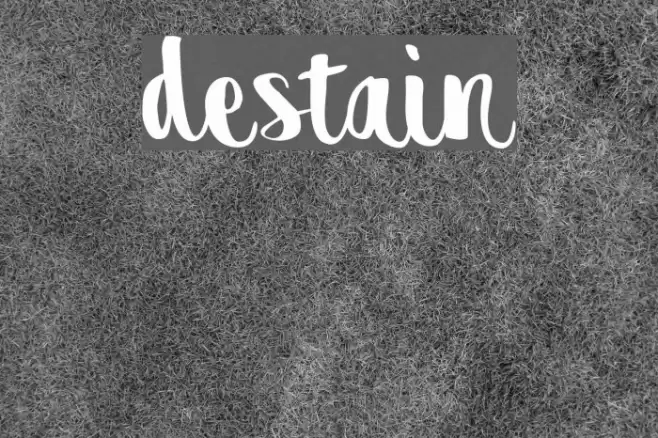 destain Font examples