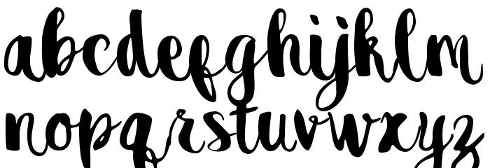 destain Font LOWERCASE