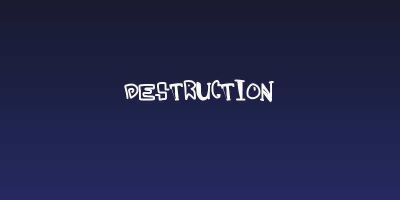 destruction Social Header
