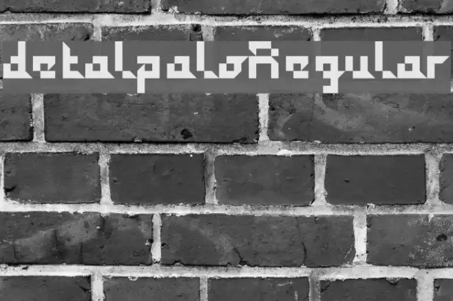 detalpaloRegular Font examples