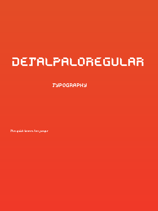 detalpaloRegular Poster