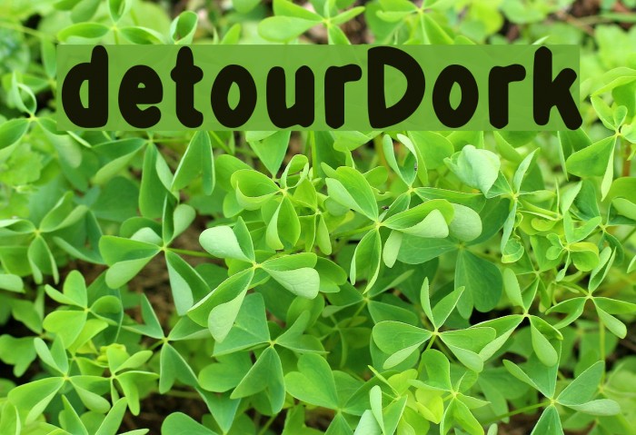 detourDork Font examples