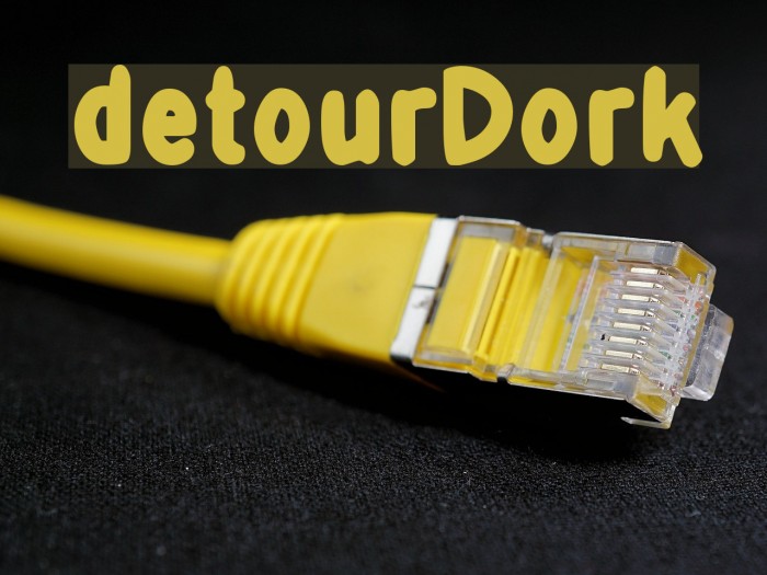 detourDork Font examples