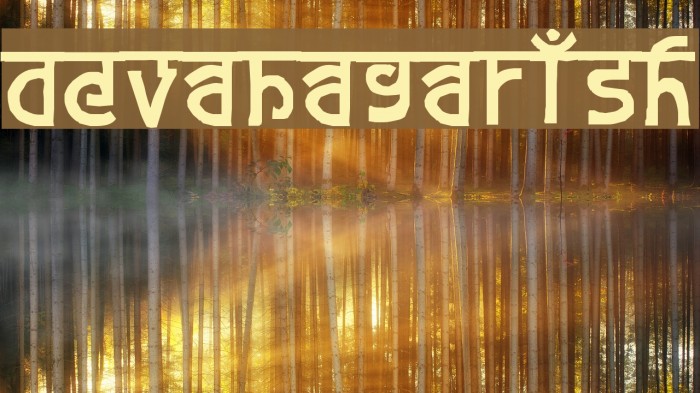devanagarish Font examples
