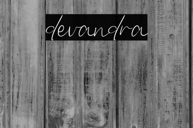 devandra Font examples