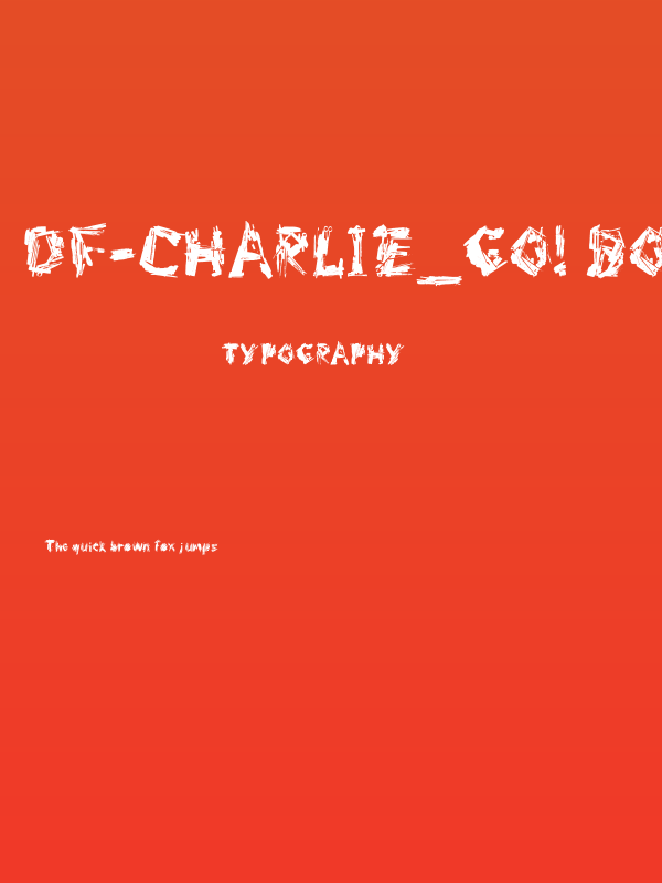 DF-Charlie_go! Bold Poster