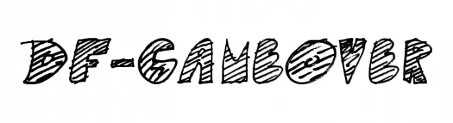 DF-GameOver  नि: शुल्क फ़ॉन्ट्स डाउनलोड