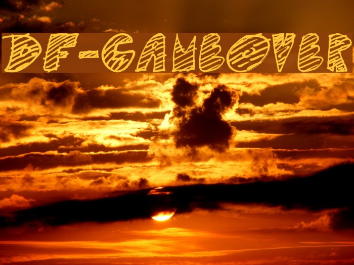 DF-GameOver Font examples