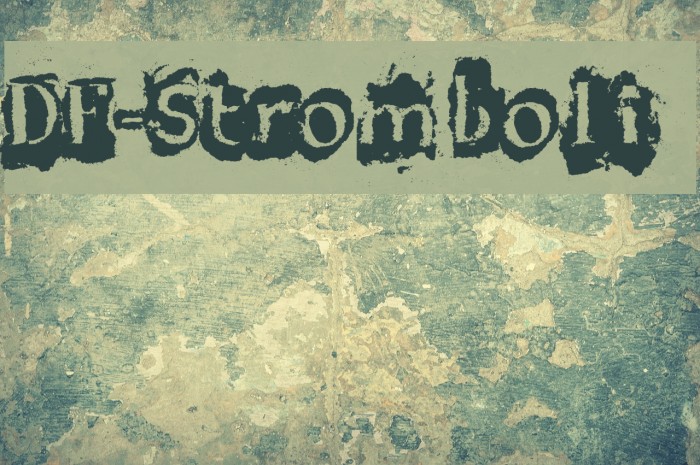 DF-Stromboli Font examples