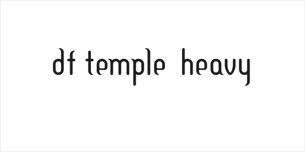 DF Temple  Heavy Logo