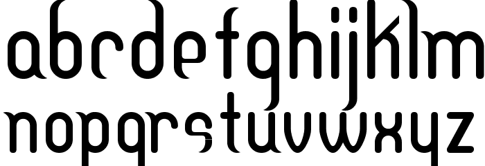 DF Temple Heavy Font LOWERCASE