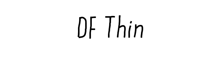 DF Thin  免费字体下载