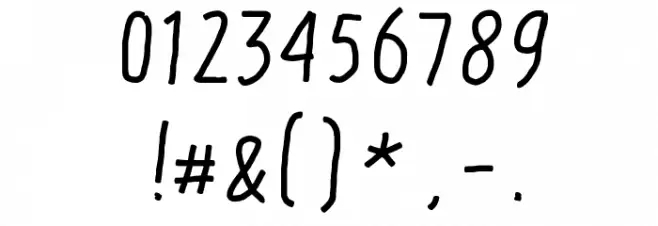 DF Thin Font OTHER CHARS