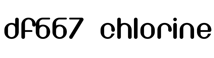 DF667 Chlorine Font