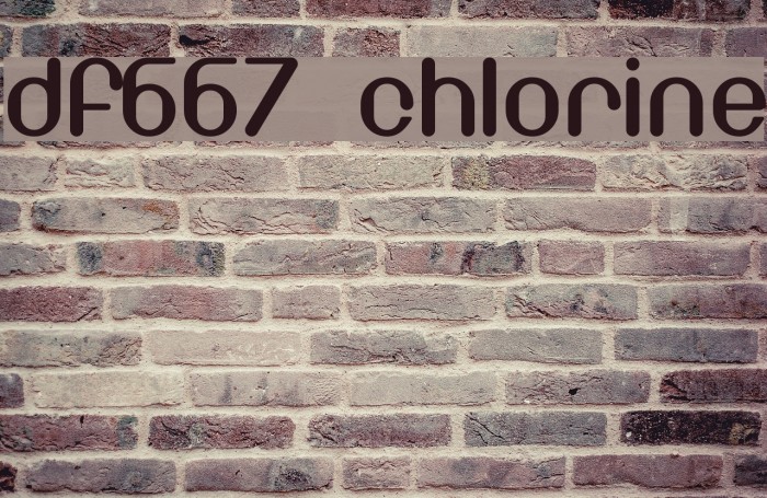 DF667 Chlorine Font examples