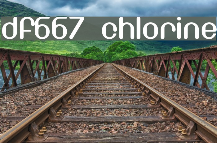 DF667 Chlorine Font examples