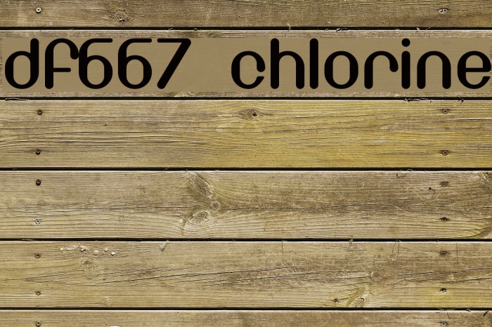 DF667 Chlorine Font examples