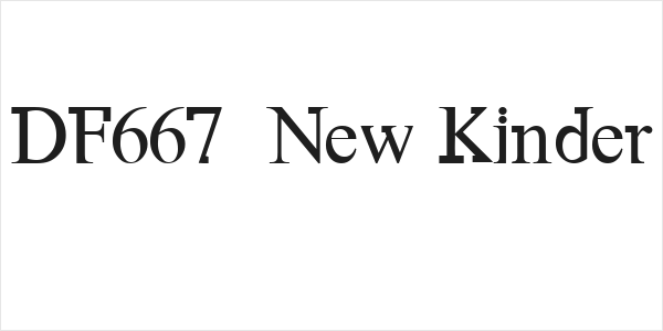 DF667  New Kinder Logo