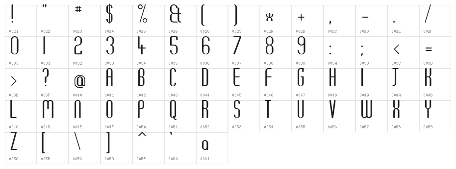 DF667  Plastic Jesus Character Map