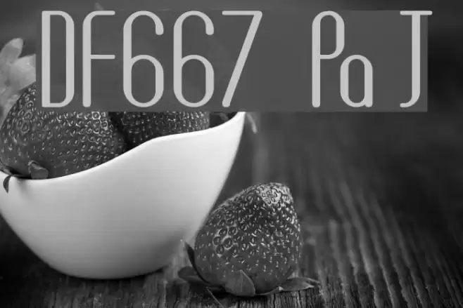 DF667 Plastic Jesus Font examples