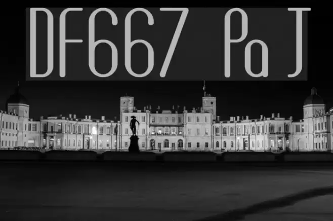 DF667 Plastic Jesus Font examples