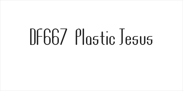 DF667  Plastic Jesus Logo