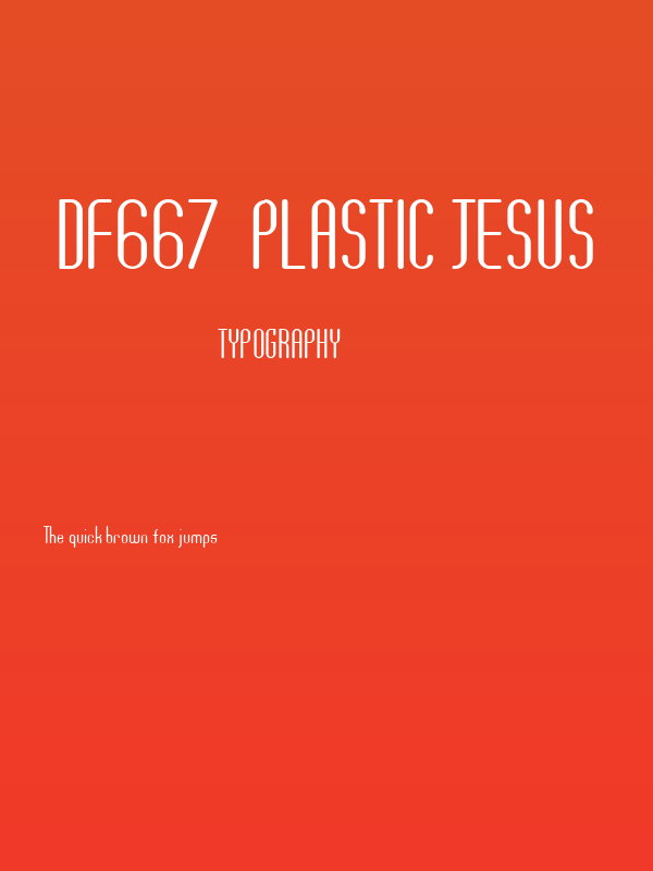 DF667  Plastic Jesus Poster