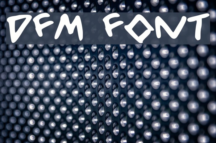 DFM Font examples