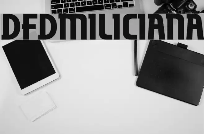 dfdMiliciana Font examples